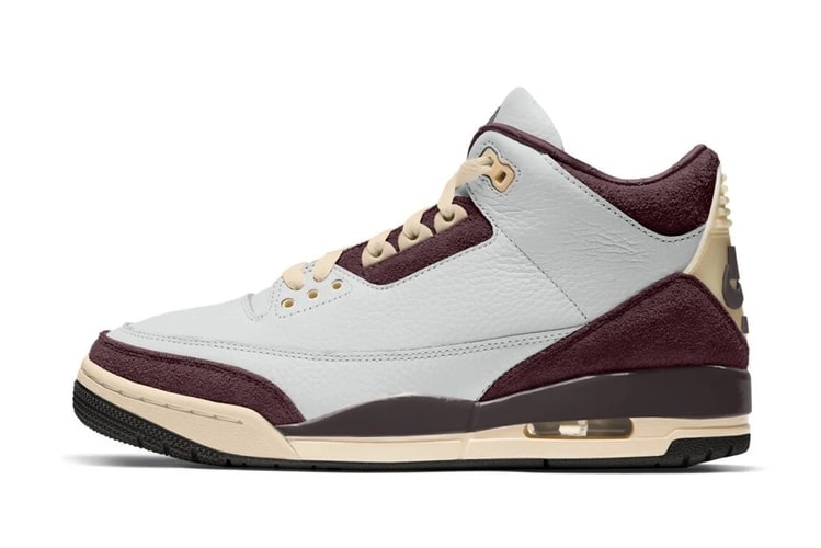 率先近賞 A Ma Maniére x Air Jordan 3 全新配色「Burgundy Crush」