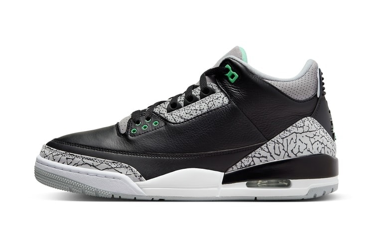 近賞 Air Jordan 3 全新配色「Green Glow」官方圖輯