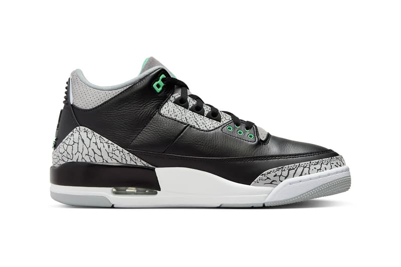 近賞 Air Jordan 3 全新配色「Green Glow」官方圖輯