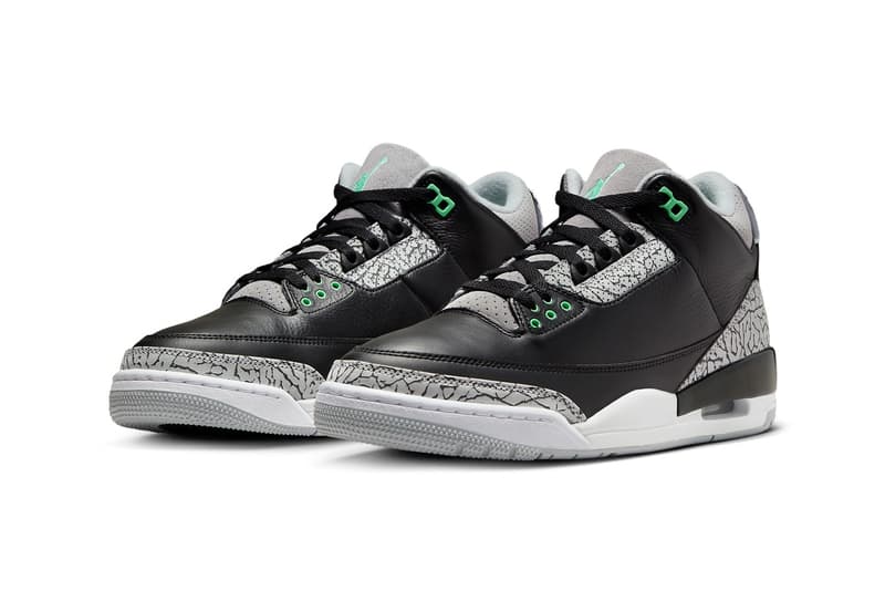 近賞 Air Jordan 3 全新配色「Green Glow」官方圖輯