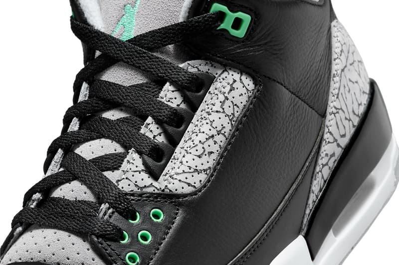 近賞 Air Jordan 3 全新配色「Green Glow」官方圖輯