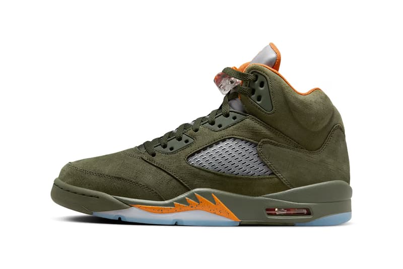 Air Jordan 5 最新配色「Olive」官方圖輯、發售情報公開