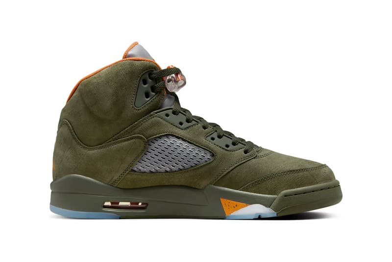 Air Jordan 5 最新配色「Olive」官方圖輯、發售情報公開