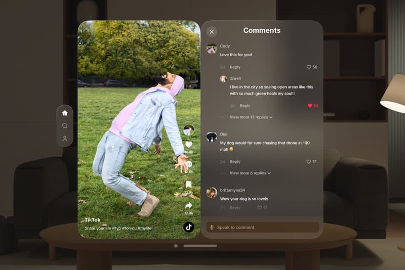 TikTok 應用程式正式登陸 Apple Vision Pro