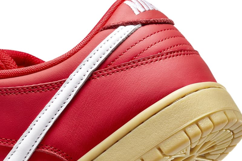 近賞 Nike SB Dunk Low 全新配色「University Red Gum」官方圖輯