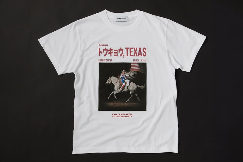 Beyoncé 聯手 AMBUSH 推出新專輯《Cowboy Carter》紀念 T-Shirt