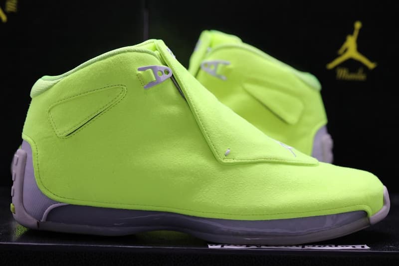 率先近賞 OVO x Air Jordan 18 全新配色「Volt」PE