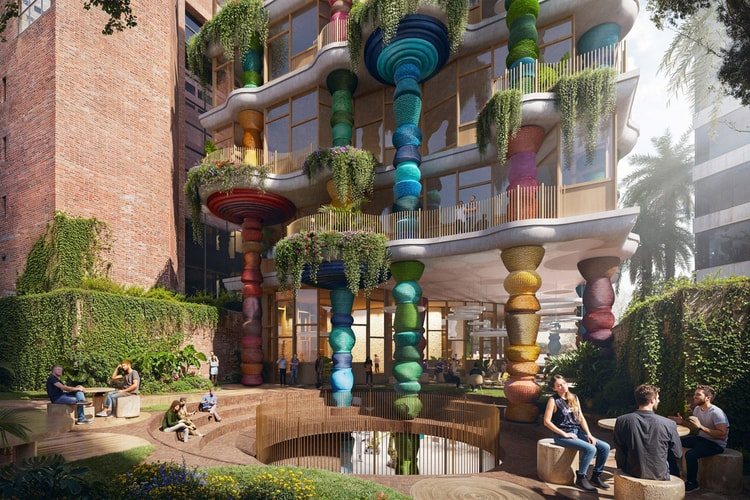 借鑒當地編織手法!Heatherwick Studio 建造之全新哥倫比亞大學建築即將登場