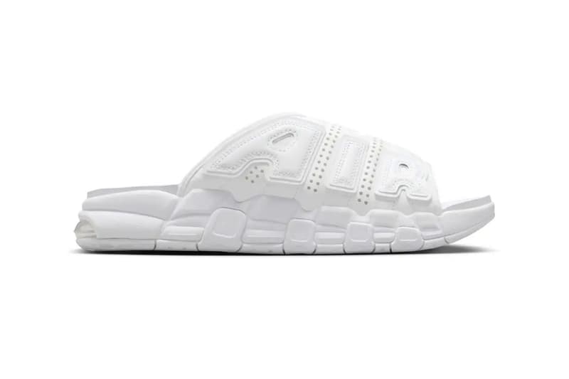 率先近賞 Nike Air More Uptempo Slide 最新全白配色