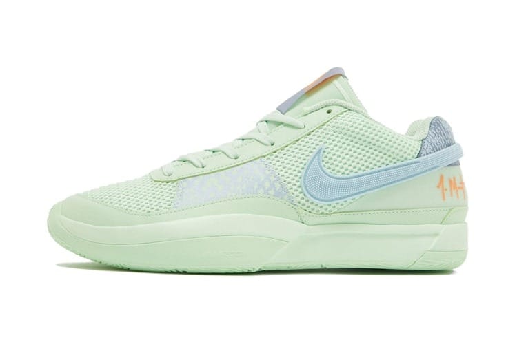 率先近賞 Nike Ja 1 全新鴛鴦配色「Bright Mandarin/Vapor Green」