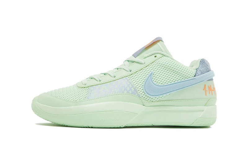率先近賞 Nike Ja 1 全新鴛鴦配色「Bright Mandarin/Vapor Green」