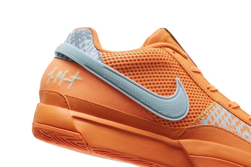 率先近賞 Nike Ja 1 全新鴛鴦配色「Bright Mandarin/Vapor Green」