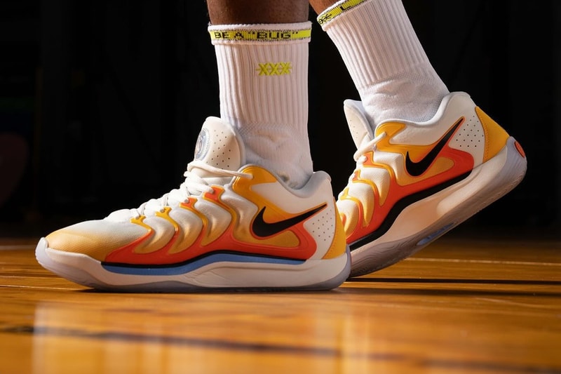 近賞 Nike KD 17 全新配色「Sunrise」上腳圖輯