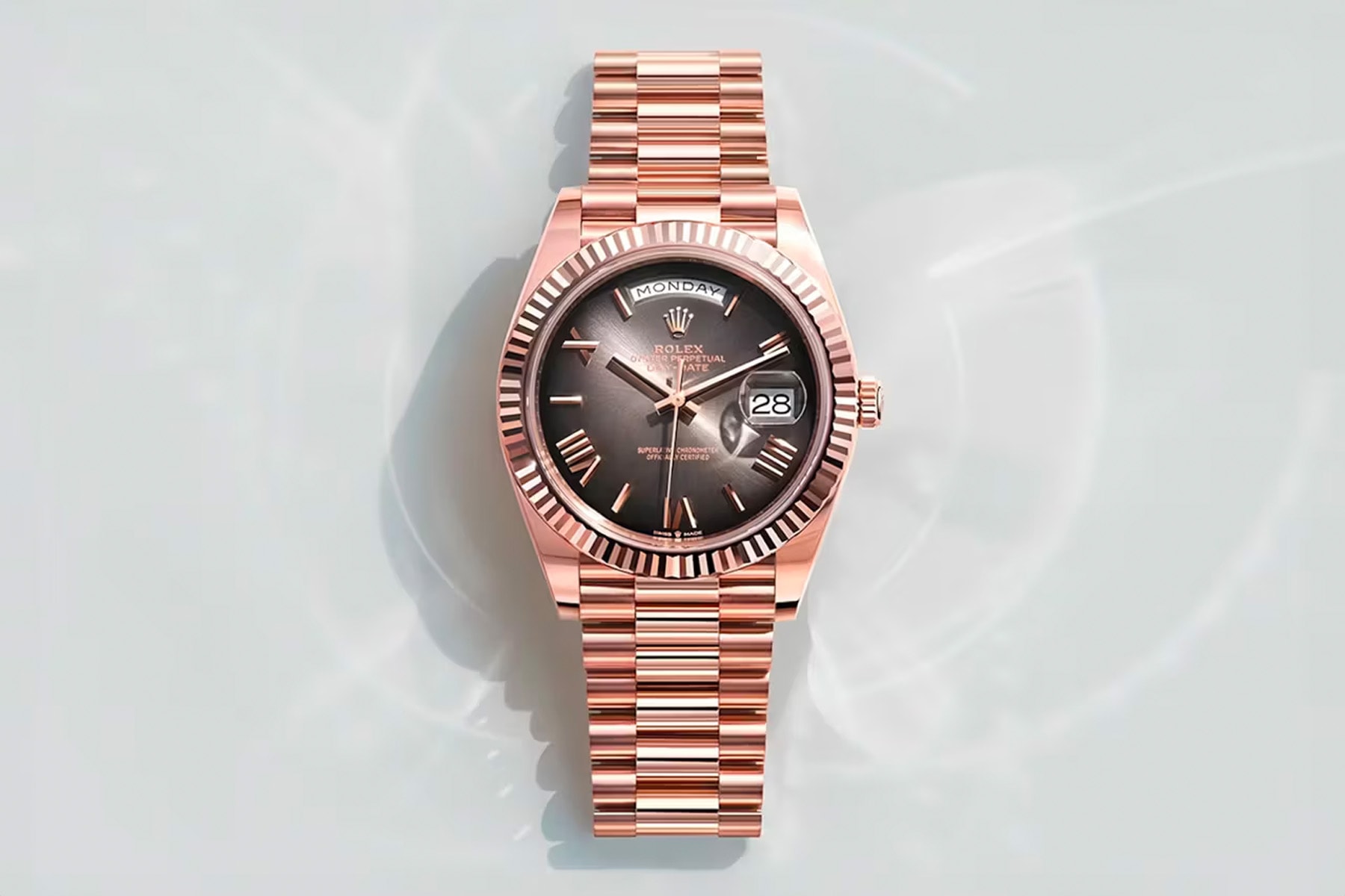 Rolex 於本屆奧斯卡獎率先公開全新玫瑰金 Day-Date 40 錶款