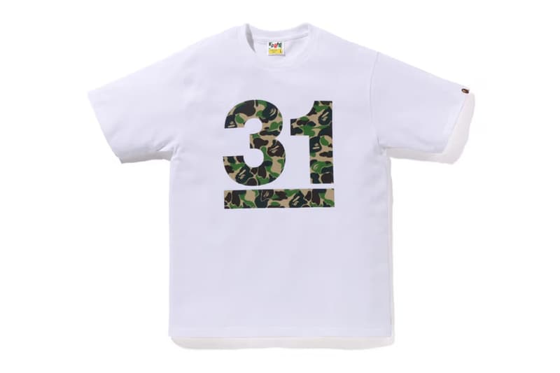 歡慶成立 31 週年!A BATHING APE 全新短 Tee 系列正式登場