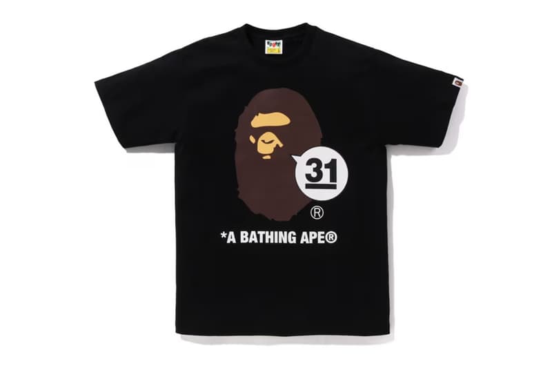歡慶成立 31 週年!A BATHING APE 全新短 Tee 系列正式登場