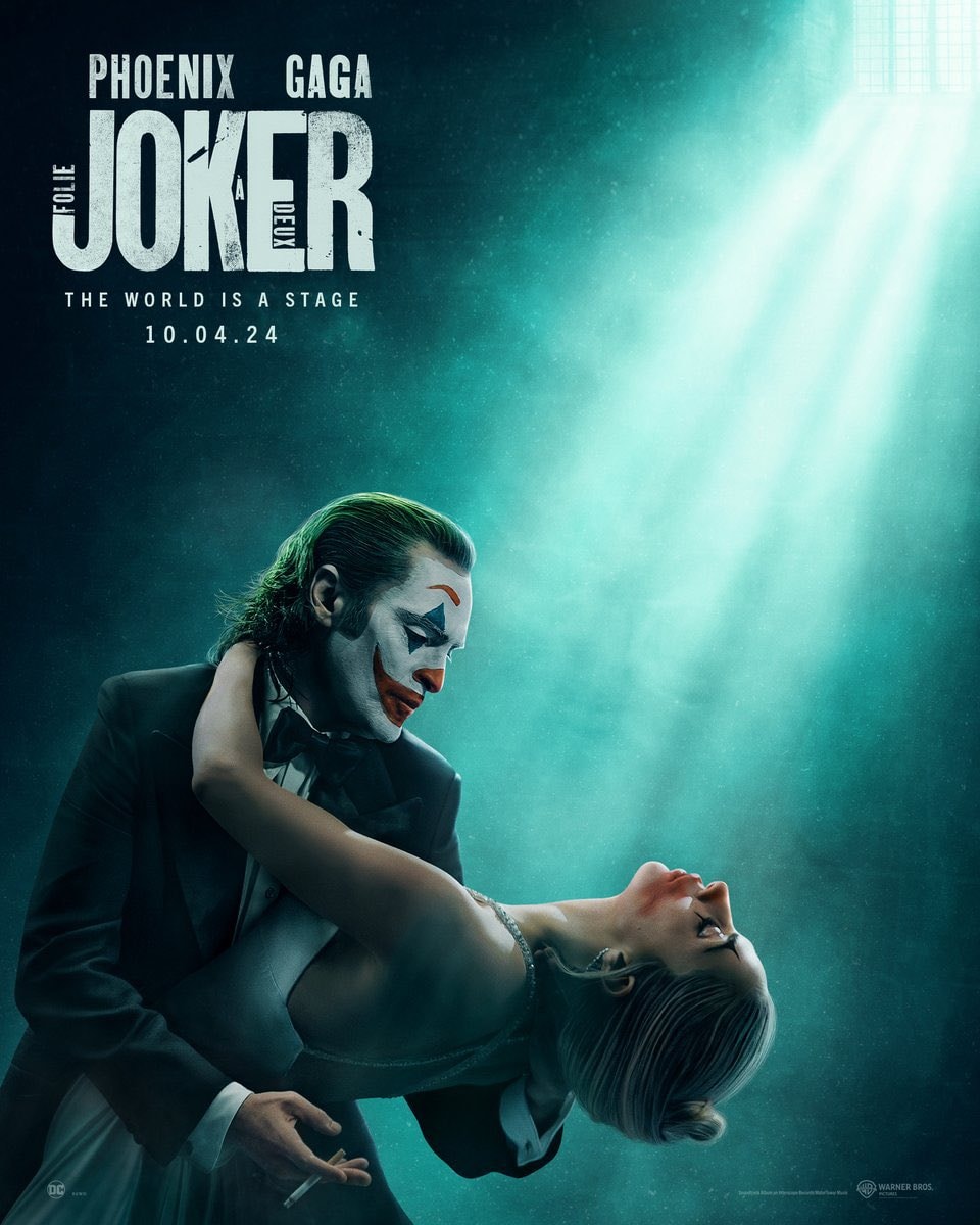 Joaquin Phoenix、Lady Gaga 主演《小丑 Joker: Folie à Deux》首張電影海報正式曝光