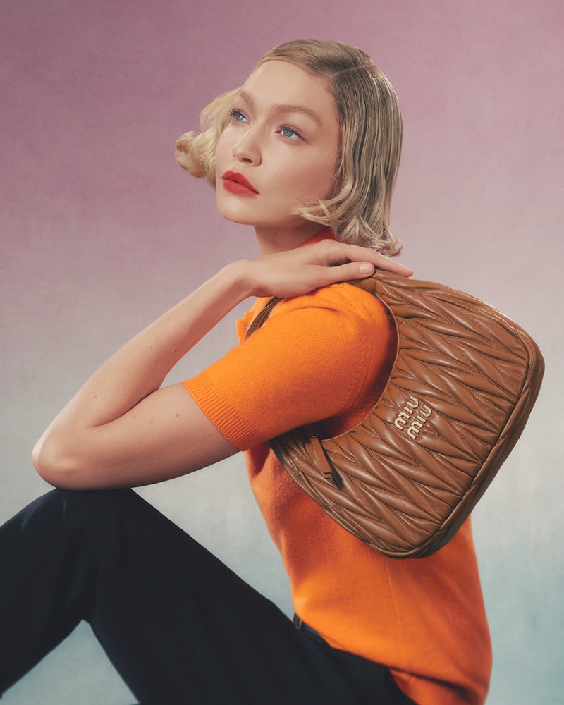 Gigi Hadid 演繹 Miu Miu 2024 包款最新形象大片