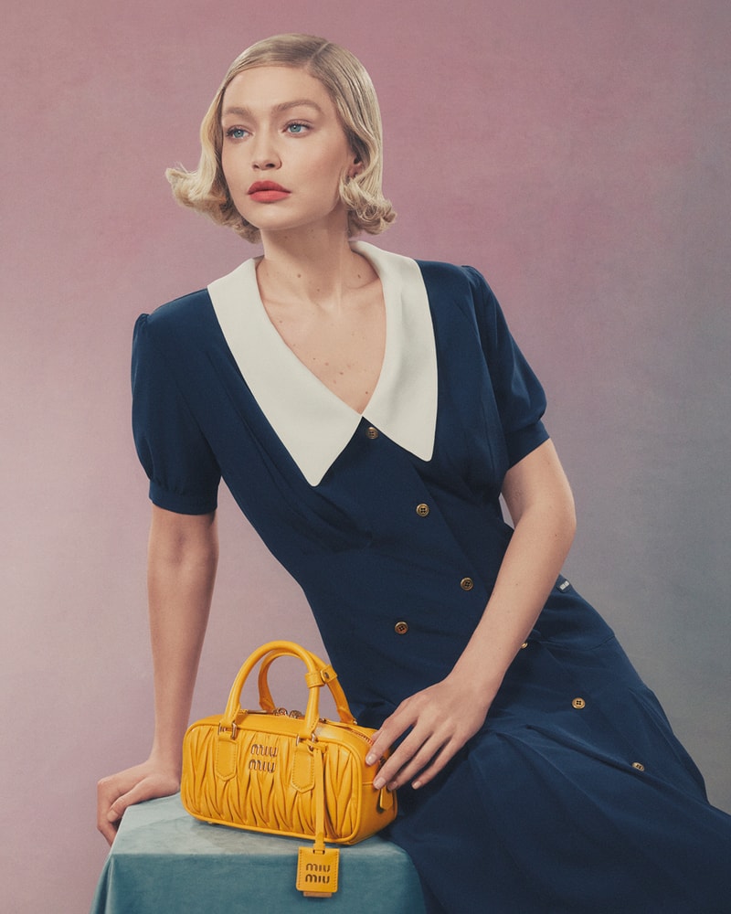 Gigi Hadid 演繹 Miu Miu 2024 包款最新形象大片