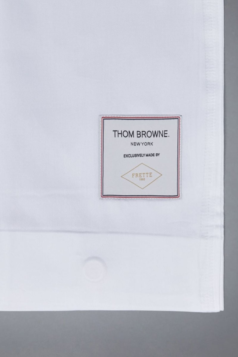 Thom Browne 攜手 Frette 打造全新寢具系列