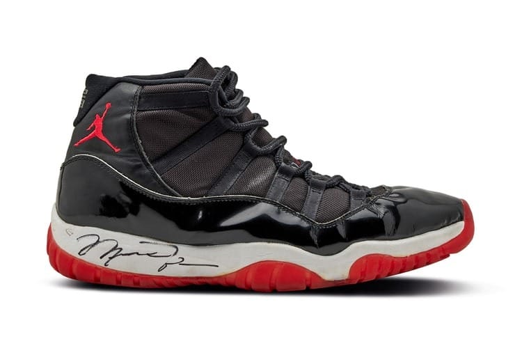Michael Jordan 1996 年總冠軍賽實戰 Air Jordan 11「Bred」以 $482,600 美元售出