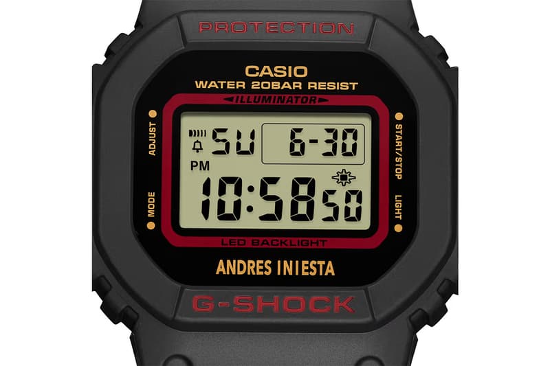 G-SHOCK 攜手西班牙足球名將 Andrés Iniesta 推出最新聯名錶款