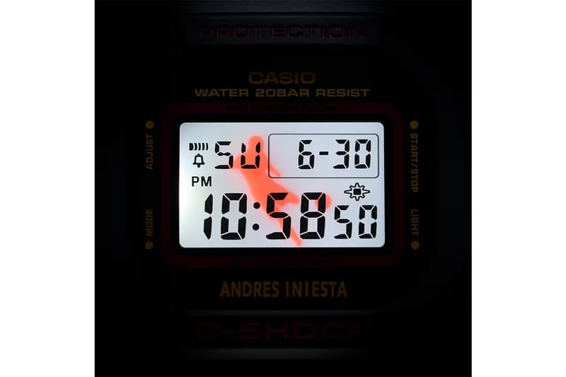 G-SHOCK 攜手西班牙足球名將 Andrés Iniesta 推出最新聯名錶款