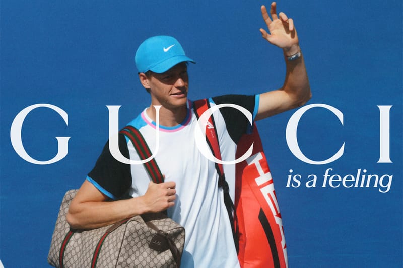 職業網球選手 Jannik Sinner 演繹 Gucci 全新形象廣告