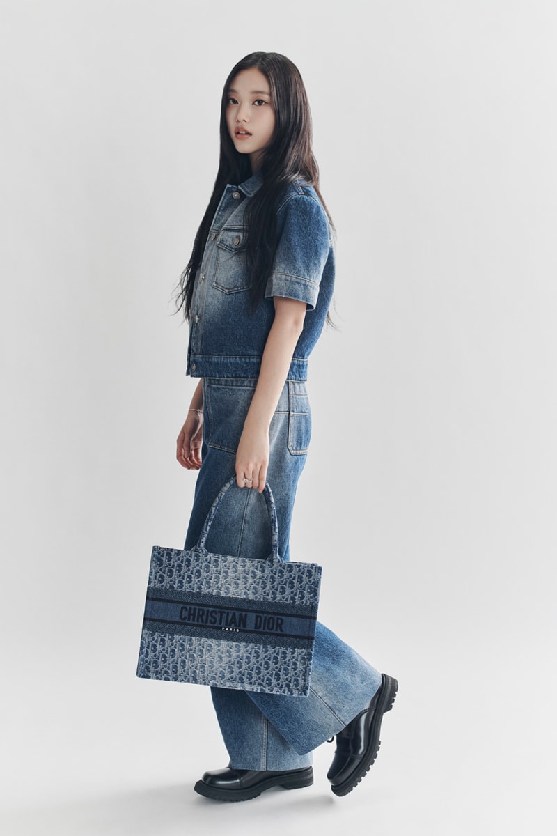NewJeans 成員 Haerin 出鏡 Denim Dior Oblique 最新系列形象
