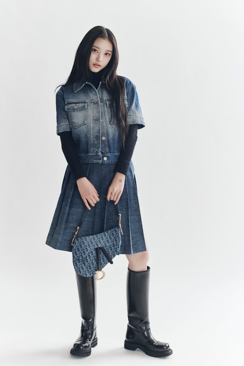 NewJeans 成員 Haerin 出鏡 Denim Dior Oblique 最新系列形象