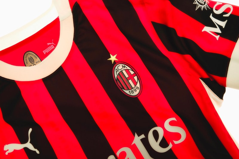 PUMA 正式公開 2024-25 賽季 AC Milan 全新主場球衣