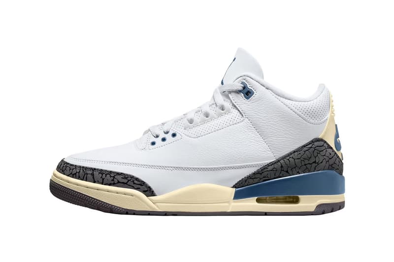 Air Jordan 3 全新配色「Diffused Blue」率先曝光