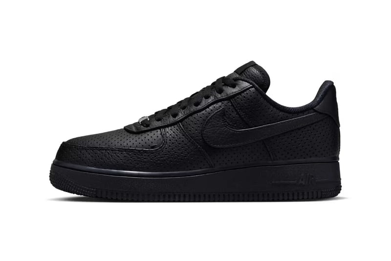 Nike Air Force 1 Low 推出最新沖孔皮革材質全黑配色