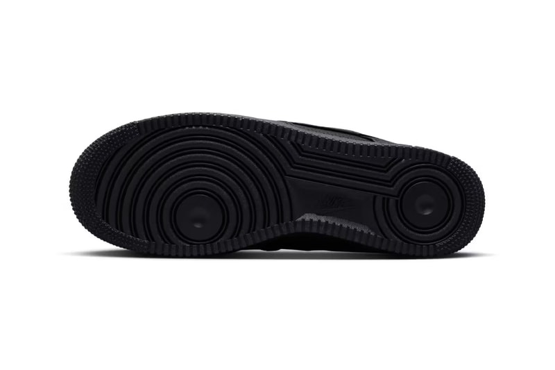 Nike Air Force 1 Low 推出最新沖孔皮革材質全黑配色