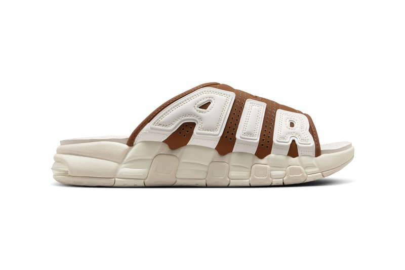 近賞 Nike Air More Uptempo Slide 全新配色「Brown/Sail」官方圖輯