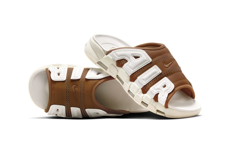 近賞 Nike Air More Uptempo Slide 全新配色「Brown/Sail」官方圖輯