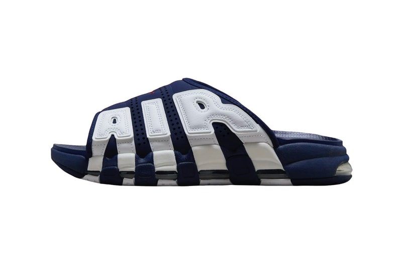 消息稱 Nike Air More Uptempo Slide 全新配色「Olympic」有望於 2024 夏季登場