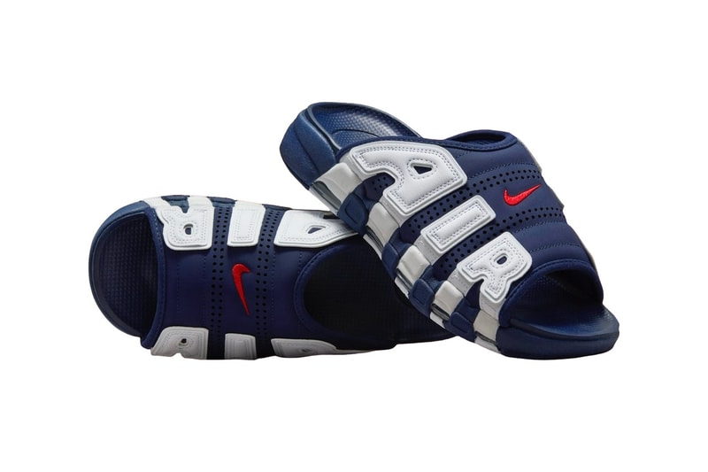 消息稱 Nike Air More Uptempo Slide 全新配色「Olympic」有望於 2024 夏季登場