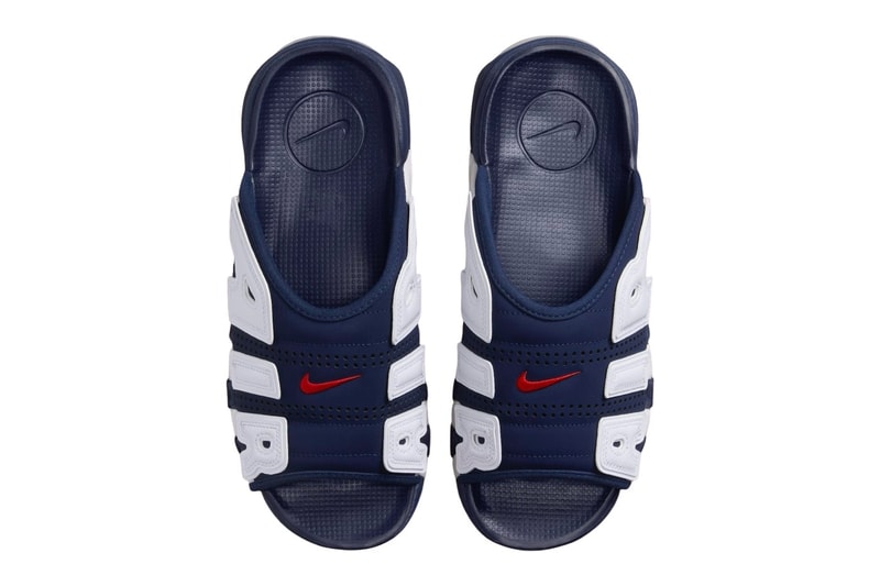 消息稱 Nike Air More Uptempo Slide 全新配色「Olympic」有望於 2024 夏季登場