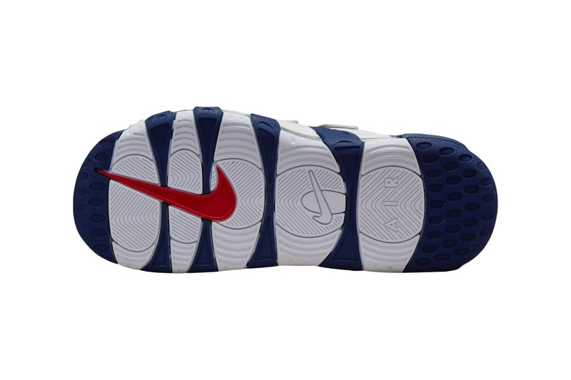 消息稱 Nike Air More Uptempo Slide 全新配色「Olympic」有望於 2024 夏季登場