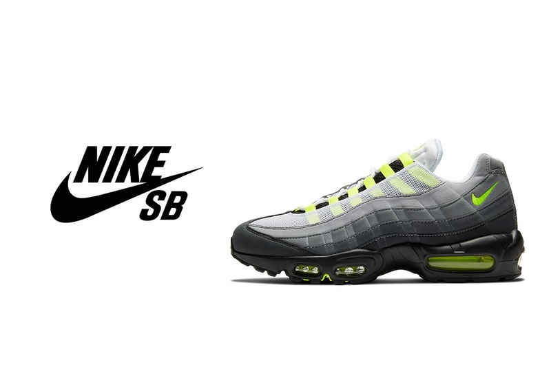消息稱 Nike SB x Nike Air Max 95 全新鞋款有望於 2025 年登場