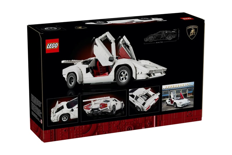 LEGO 推出經典車型 Lamborghini Countach 5000 Quattrovalvole 積木模型