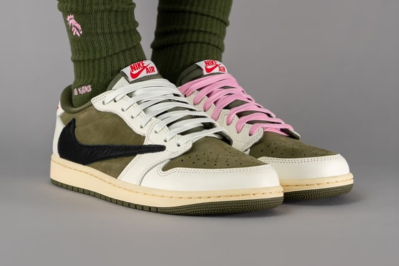 Travis Scott x Air Jordan 1 Low OG 聯名鞋款最新配色「Medium Olive」上腳圖輯