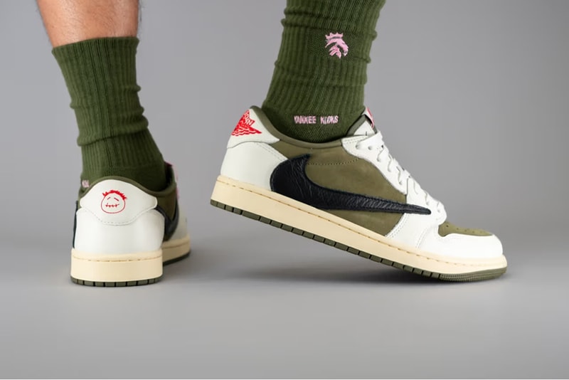 Travis Scott x Air Jordan 1 Low OG 聯名鞋款最新配色「Medium Olive」上腳圖輯