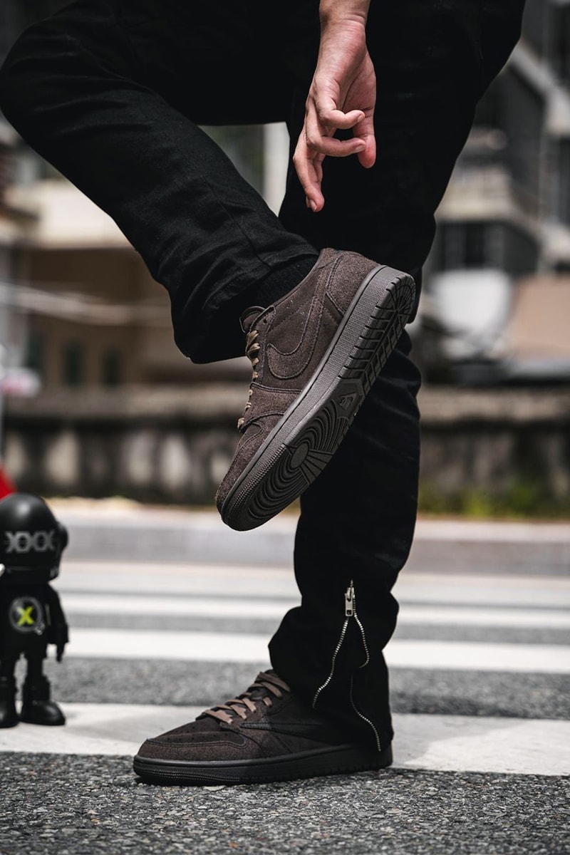 率先近賞 Travis Scott x Air Jordan 1 Low OG 最新聯名配色「Velvet Brown」