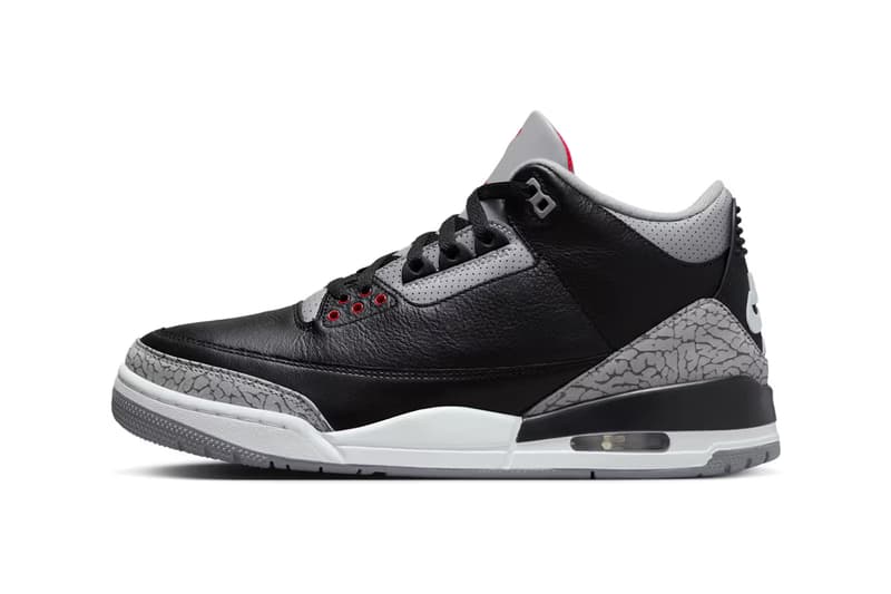 Air Jordan 3 人氣配色「Black Cement」官方圖輯、發售情報正式公開