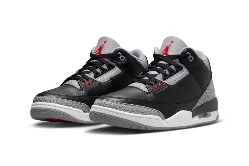 Air Jordan 3 人氣配色「Black Cement」官方圖輯、發售情報正式公開