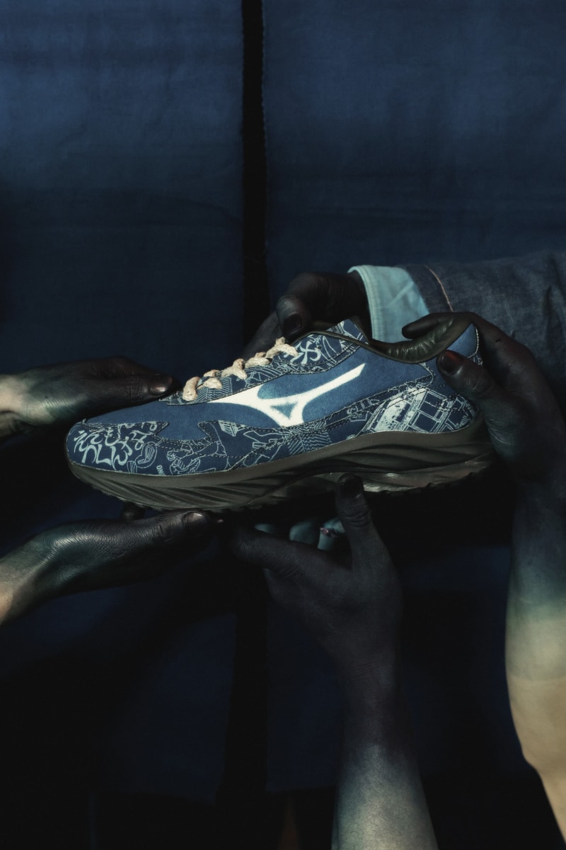 MIZUNO x BUAISOU  聯乘 Wave Rider β 日本天然藍染別注正式上架