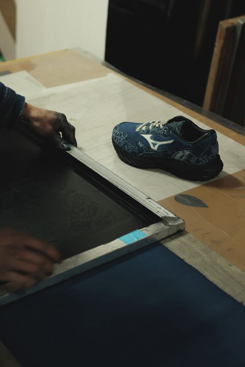 MIZUNO x BUAISOU  聯乘 Wave Rider β 日本天然藍染別注正式上架