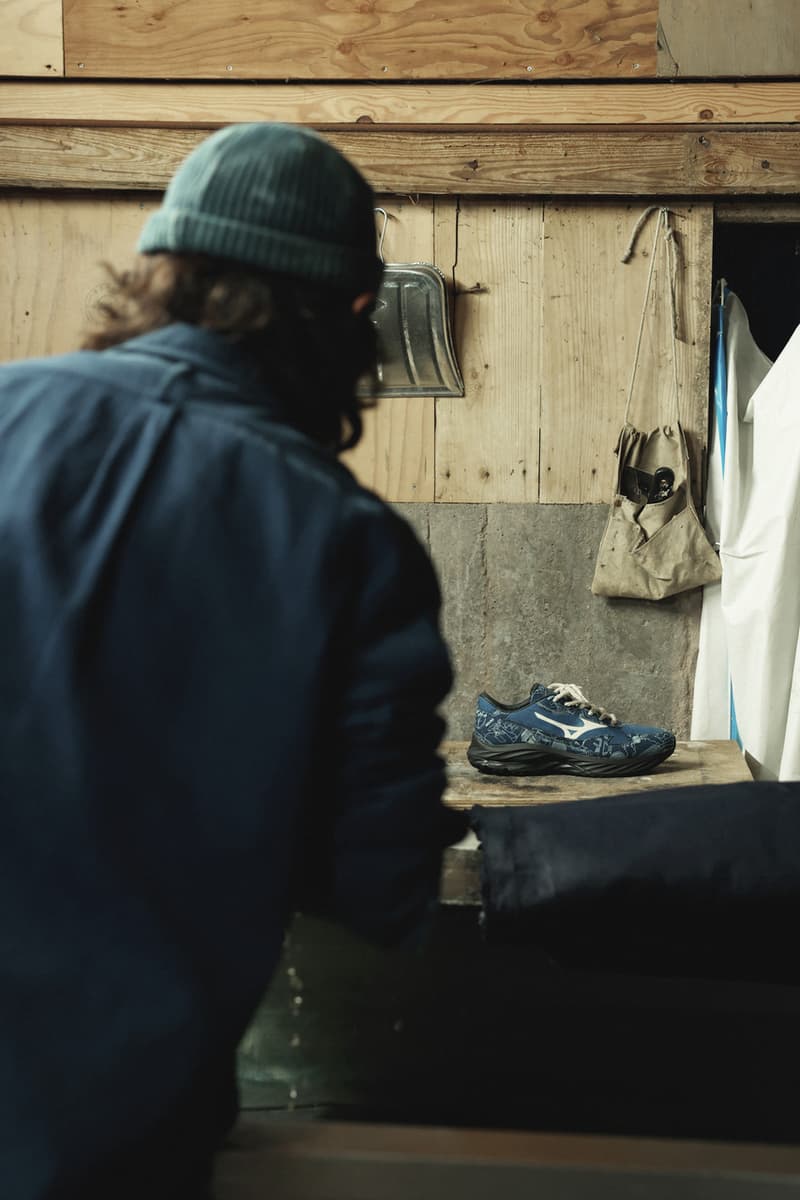 MIZUNO x BUAISOU  聯乘 Wave Rider β 日本天然藍染別注正式上架